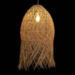LAMPARA TECHO RATAN 50X50X95 NATURAL MARRON - Imagen 3