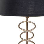 LAMPARA SOBREMESA METAL POLIESTER 25X25X48 DORADO - Imagen 4