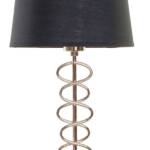 LAMPARA SOBREMESA METAL POLIESTER 25X25X48 DORADO