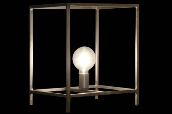 LAMPARA SOBREMESA METAL 33X33X40 GRIS OSCURO - Imagen 6