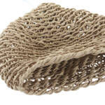 LAMPARA TECHO FIBRA 25X25X30 NATURAL MARRON - Imagen 4