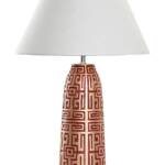 LAMPARA SOBREMESA RESINA 40X40X63 ORIEN DORADA
