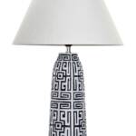 LAMPARA SOBREMESA RESINA 40X40X63 ORIEN NEGRO