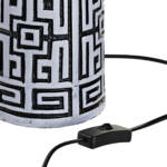LAMPARA SOBREMESA RESINA 40X40X63 ORIEN NEGRO - Imagen 3