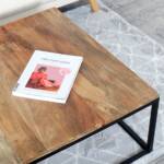 MESA CENTRO SET 2 UD. METAL MANGO 90X90X40 NATURAL - Imagen 6