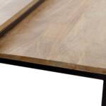 MESA CENTRO SET 2 UD. METAL MANGO 90X90X40 NATURAL - Imagen 4
