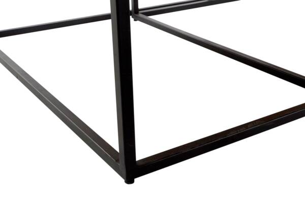 MESA CENTRO SET 2 UD. METAL MANGO 90X90X40 NATURAL - Imagen 2