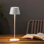 SAVINA Lámpara portátil blanca - Imagen 2