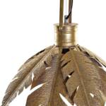 LAMPARA TECHO METAL 45X45X44 HOJAS DORADO - Imagen 2