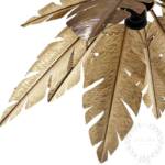 LAMPARA TECHO METAL 45X45X44 HOJAS DORADO - Imagen 3