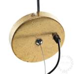 LAMPARA TECHO METAL 45X45X44 HOJAS DORADO - Imagen 4
