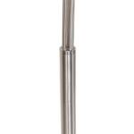 LAMPARA PIE ACERO CRISTAL 48X50X195 CROMADO BLANCO - Imagen 2