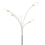 LAMPARA PIE ACERO CRISTAL 48X50X195 CROMADO BLANCO - Imagen 7