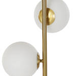LAMPARA PIE ALUMINIO CRISTAL 35X27X175 5 BOLAS - Imagen 3