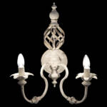 LAMPARA APLIQUE METAL 41,5X31X52 ENVEJECIDO - Imagen 2