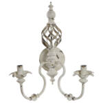 LAMPARA APLIQUE METAL 41,5X31X52 ENVEJECIDO