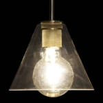 LAMPARA TECHO CRISTAL METAL 20X20X28 TRANSPARENTE - Imagen 2