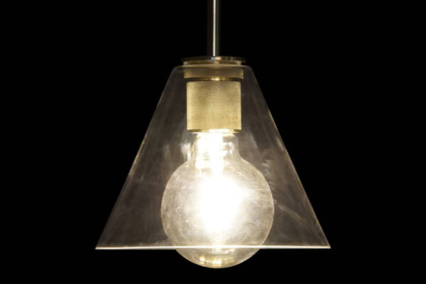 LAMPARA TECHO CRISTAL METAL 20X20X28 TRANSPARENTE - Imagen 2