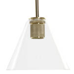 LAMPARA TECHO CRISTAL METAL 20X20X28 TRANSPARENTE