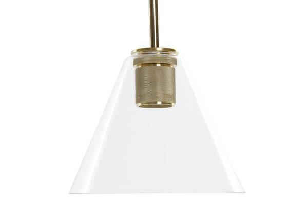 LAMPARA TECHO CRISTAL METAL 20X20X28 TRANSPARENTE