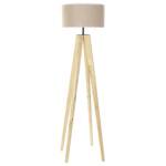LAMPARA DE PIE MADERA POLIESTER 40x40x148 NATURAL