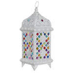 LAMPARA SOBREMESA METAL ACRILICO 18X18X46 BLANCO