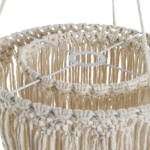 PANTALLA ALGODON MACRAME 30X30X56 NATURAL CREMA - Imagen 5