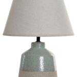 LAMPARA SOBREMESA PORCELANA 30X30X44 VERDE/VEIG