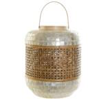 PORTAVELA BAMBU NACAR 30X30X37 ASA 55CM BLANCO