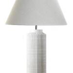 LAMPARA SOBREMESA RESINA 45X45X73 ACABADO BLANCO