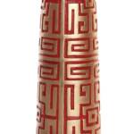 JARRON RESINA 10X10X36 ORIENTAL DORADO